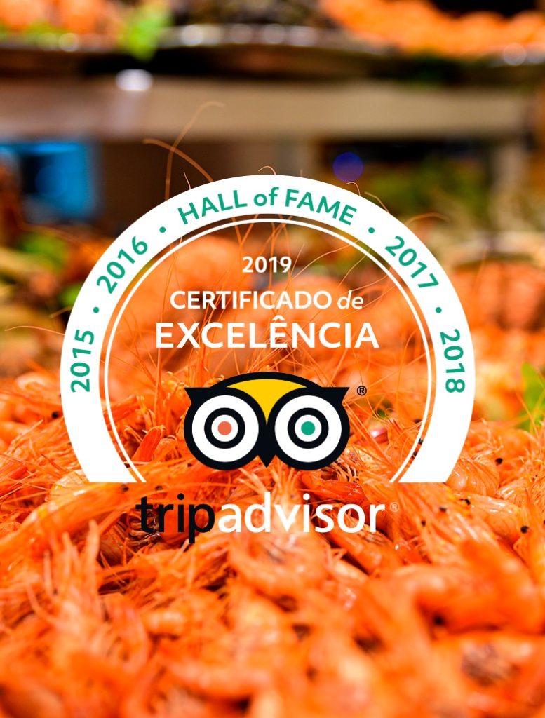 Certificado de Excelência TripAdvisor e Hall of Fame da A Marisqueira de Matosinhos, Matosinhos