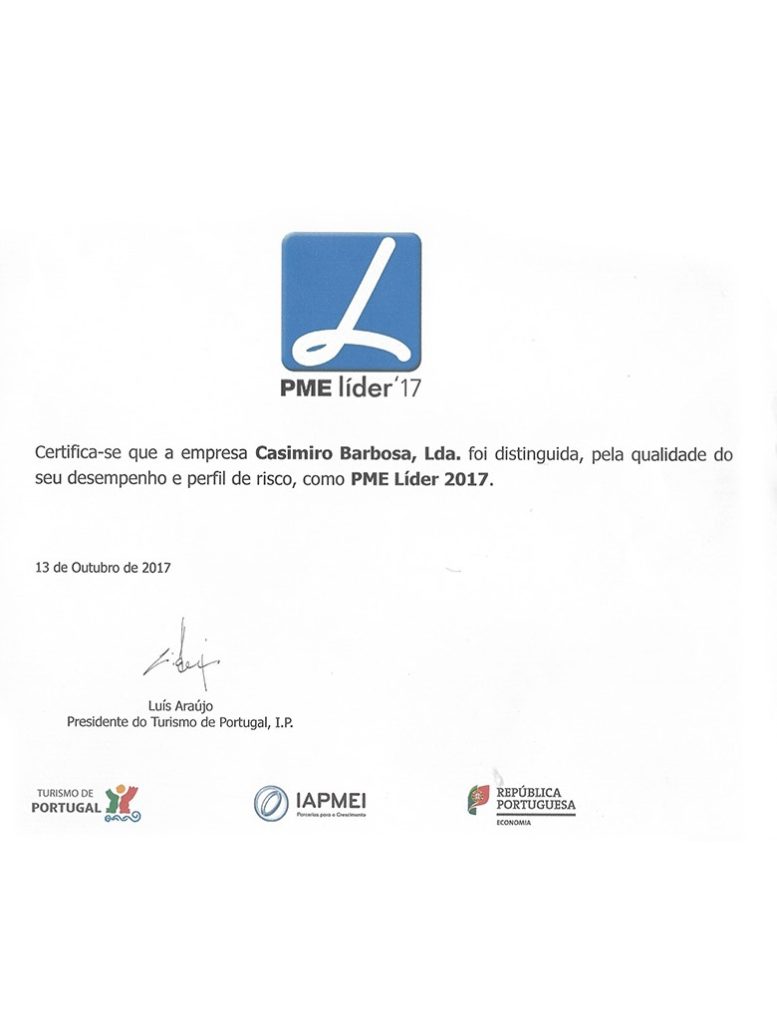 Prémio "PME Líder 2017" - A Marisqueira de Matosinhos, Matosinhos